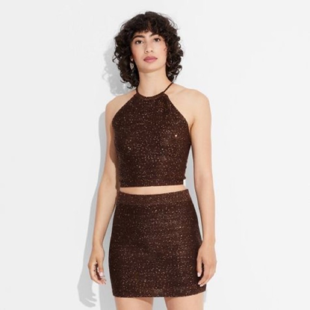 Wild Fable Black Sequin 2-Piece Set XXL NWT #194